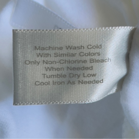 Boston Proper Embellished 3/4 sleeve top Cold Shoulder White with embellishments - Picture 7 of 9